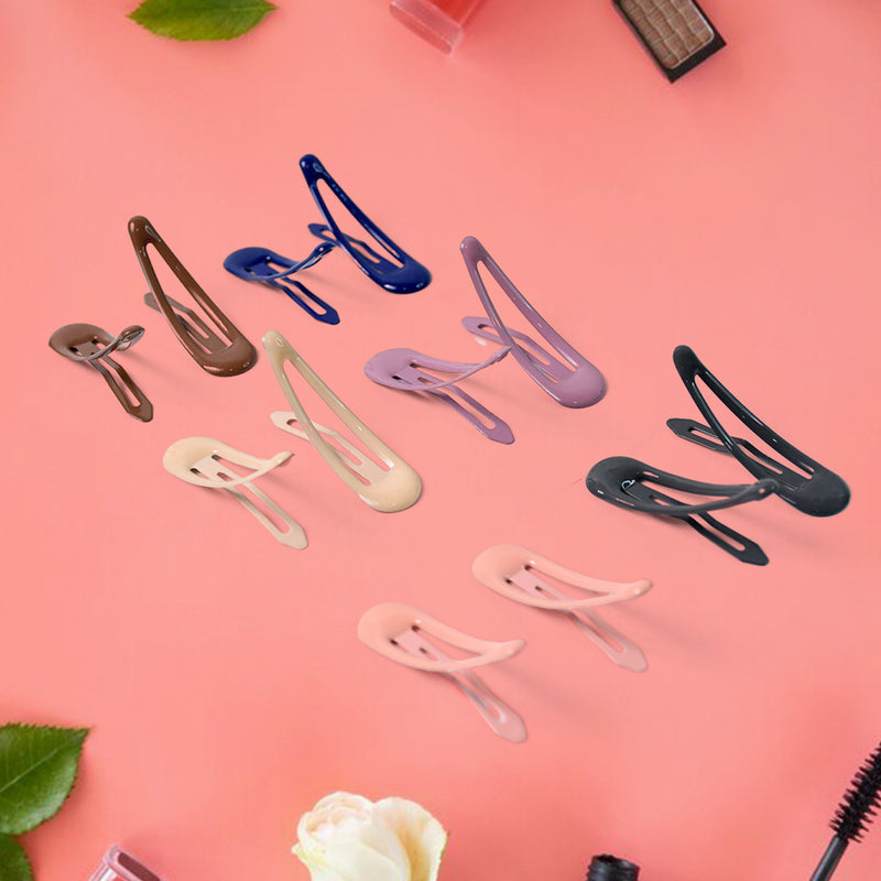 Metal Hair Clips Set (12 Pcs Set)