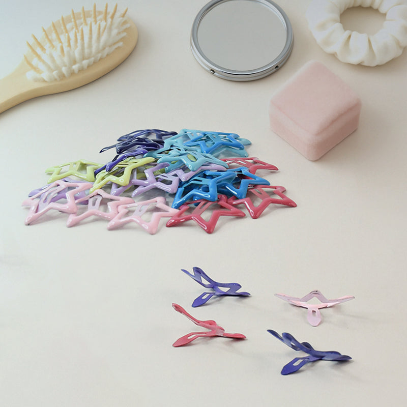 Metal Hair Clip Set For Girls (30 Pc)